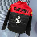 Ferrari F1 Racing Black & Red Leather Jacket-thumb-6