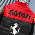 Ferrari F1 Racing Black & Red Leather Jacket-thumb-5