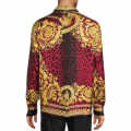 Versace Jeans Couture Wild Barocco Illusion Red Silk Shirt-thumb-1