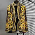 Versace Jeans Couture Wild Barocco Illusion Multicolor Silk Shirt-thumb-3