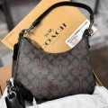 Coach C Logo Small Black Hobo Bag-thumb-0
