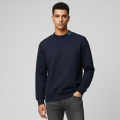 Boss Embroidery Blue Cotton Sweatshirt-thumb-0