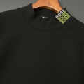 Boss Embroidery Green Cotton Sweatshirt-thumb-1