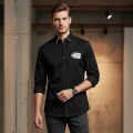Coach Embroidered Black Premium Cotton Shirt-thumb-1
