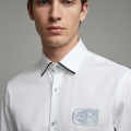 Coach Embroidered White Premium Cotton Shirt-thumb-0