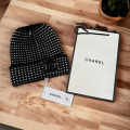 Chanel Black Cashmere Beanie-thumb-1