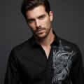 Versace Black Premium Cotton Shirt-thumb-0