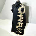 Chanel Designer Black Woolen Stole-thumb-1
