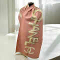 Chanel Designer Pink Woolen Stole-thumb-1