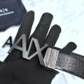 Armani Exchange Black Premium Quality Belt-thumb-3