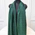 Calvin Klein Reversible Designer Green Woolen Stole-thumb-1