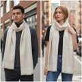 Givenchy Premium Quality Cream Reversible Woollen Stole-thumb-2