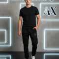 Armani Exchange Black Premium Quality Warm Track Pant-thumb-0