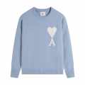 Ami Paris Ami De Cœur Sky Blue Crewneck Pullover-thumb-0