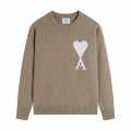 Ami Paris Brown Crewneck Pullover-thumb-0