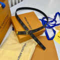 Louis Vuitton Black & Golden Premium Quality Belt-thumb-0