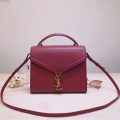 Ysl Cassandra Wine Handbag-thumb-0