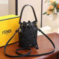 Fendi Zucca Small Black Bucket Bag-thumb-0