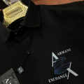 Armani Exchange Black Cotton Shirt-thumb-1
