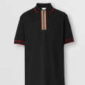 Burberry Embroidered logo Black Premium Polo T-shirt-thumb-1