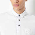 Armani Exchange White Premium Quality Polo Shirt-thumb-0