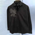 Armani Exchange Eagle Print Black Cotton Shirt-thumb-1
