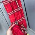 Burberry Check Cashmere Red Stole-thumb-0