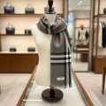 Burberry Check Cashmere Grey Stole-thumb-1