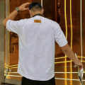 Louis Vuitton White Embroidery Logo Premium Polo T-shirt-thumb-1