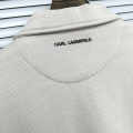 Karl Lagerfeld White Hoodie Zipper-thumb-3