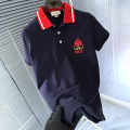 Gucci Navy Blue Premium Quality Polo T-shirt-thumb-1