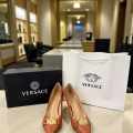 Versace La Medusa Brown Heels Heels-thumb-0