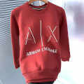 Armani Exchange Red Premium Quality Sweatshirt-thumb-1