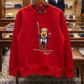 Ralph Lauren Red Teddy Print Premium Quality Sweatshirt-thumb-3