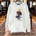 Ralph Lauren White Teddy Print Premium Quality Sweatshirt-thumb-3