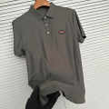 Prada Grey Premium Quality Polo T-shirt-thumb-1