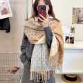 Gucci GG Monogram Warm Brown Woolen Stole-thumb-0