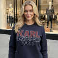 Karl Lagerfeld Blue Premium Quality Sweatshirt-thumb-0