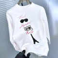 Karl Lagerfeld White Premium Quality Sweatshirt-thumb-2