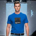 Karl Lagerfeld Blue Premium Quality T-shirt-thumb-0