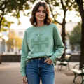 Tory Burch Green Embroidered Women Sweatshirt-thumb-0
