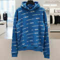 Boss x Porsche Blue Cotton Blend Hoodie-thumb-2