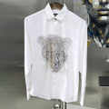 Gucci Leopard Print White Premium Quality Cotton Shirt-thumb-1