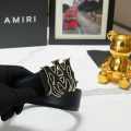 Amiri Black Premium Quality Belt-thumb-0