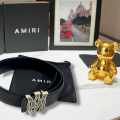 Amiri Black Premium Quality Belt-thumb-1
