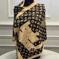 Louis Vuitton Brown Cashmere Wool Blend Scarf-thumb-0