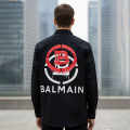 Balmain Embroidered Black Premium Cotton Shirt-thumb-1