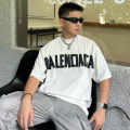 Balenciaga White Premium Quality Baggy Fit T-shirt-thumb-1