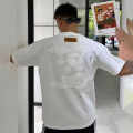 Louis Vuitton White Embroidery Logo Premium Baggy Fit T-shirt-thumb-4