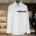 Balmain Embroidered White Premium Cotton Shirt-thumb-1